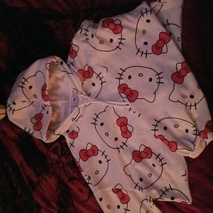 Hello Kitty cropped cozy sweater in Large